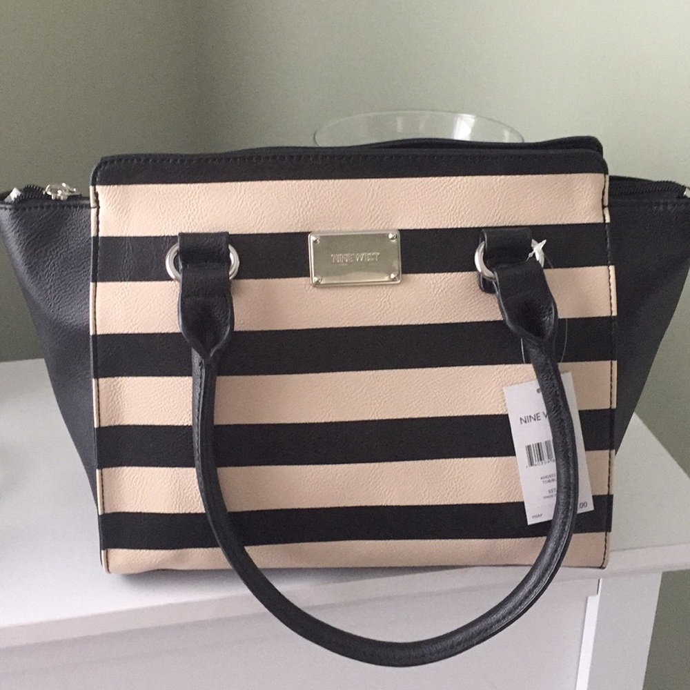 Brand New black and cream Nine West purse